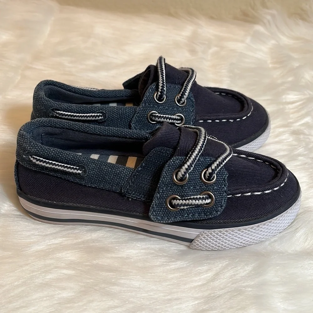 Hanna Andersson Navy Preppy Boat Shoes
